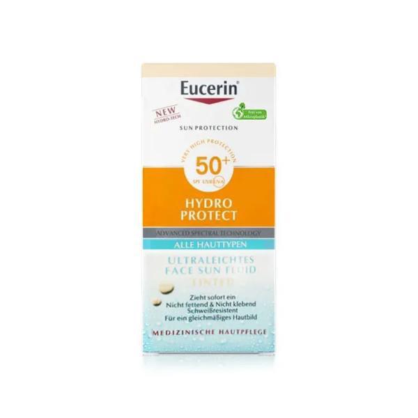 EUCERIN SUN Hydro protect fluid tinted svijetla nijansa spf50 50 ml